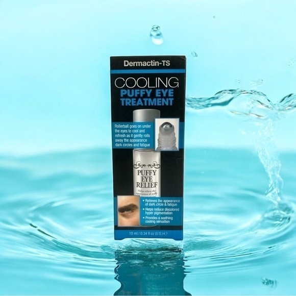 NIB Dermactin-ts Men's Puffy Eye & Dark Circle Treatment Roll-on Eye Relief Gel - Picture 1 of 6